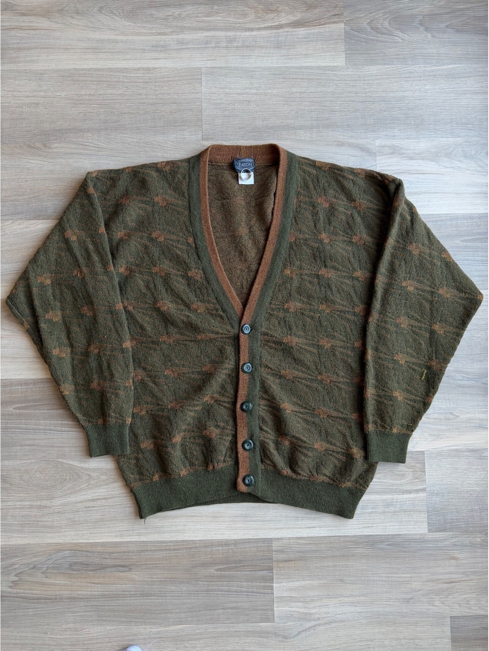 Vintage 90's Eaton Italian Made Knit Cardigan